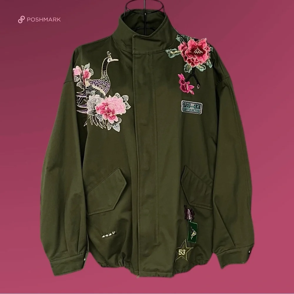💖 Zara Woman Embroidered Utility Jacket 💖 - Picture 1 of 2